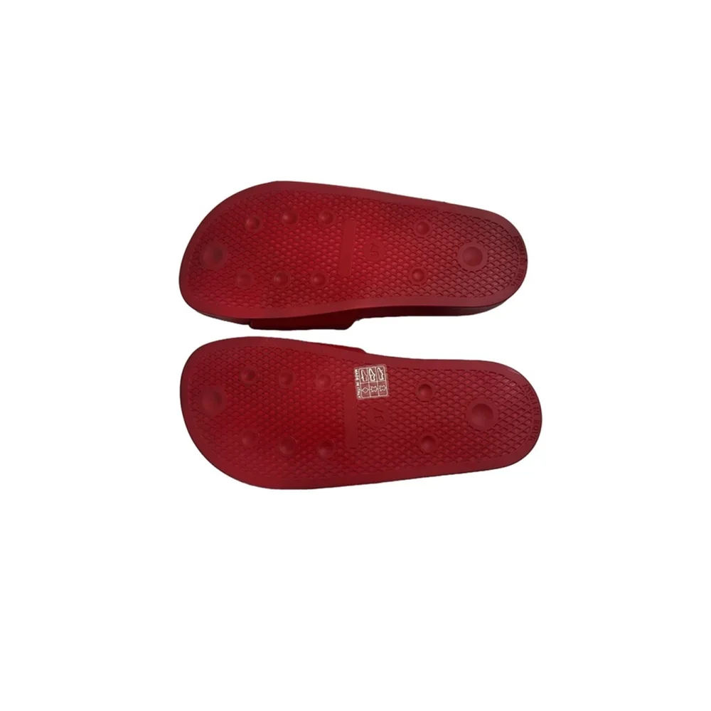 LITA Women's Red Italian Leather Slides Size 7, NIB